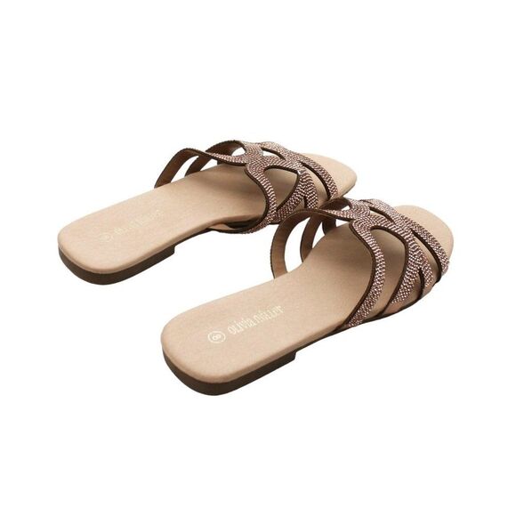 Olivia Miller Womens Falerna Strappy Slide Flat Sandals - Picture 6 of 7